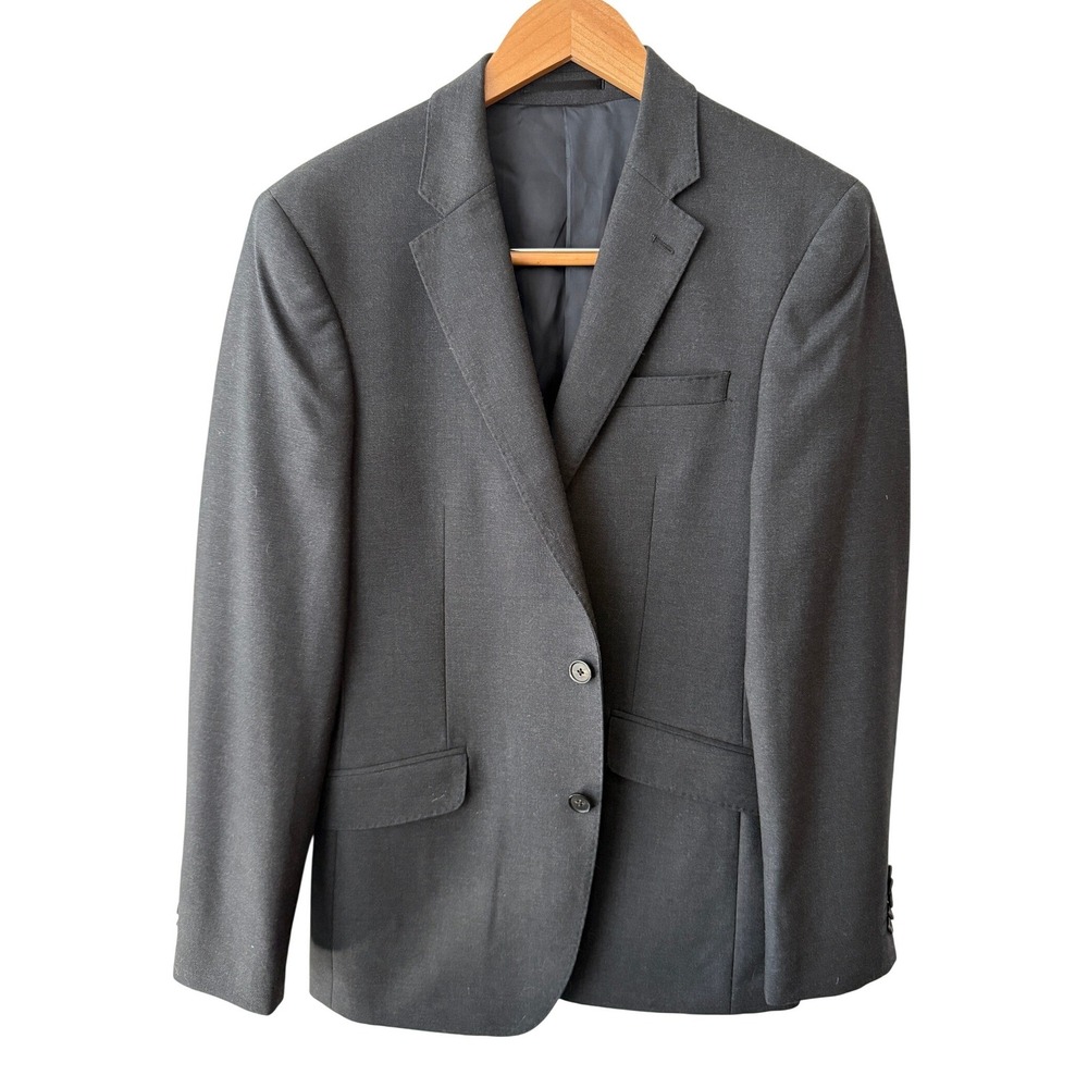 T.M. Lewin Ronnie Slim Fit Jacket Reda‎ Super 110s Wool Blazer Charcoal Grey 38R